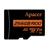Apacer R100 SDXC/SDHC UHS-I U3 V30 256GB A2 Class 10 Memory Card with Adapter